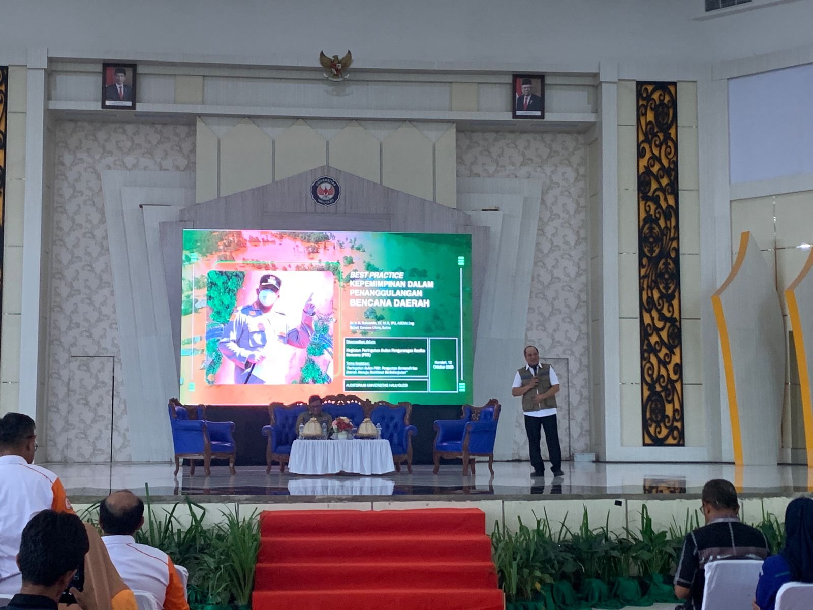 Ruksamin Isi Kuliah Umum soal Penanggulangan Bencana di UHO Kendari Ruksamin Isi Kuliah Umum soal Penanggulangan Bencana di UHO Kendari