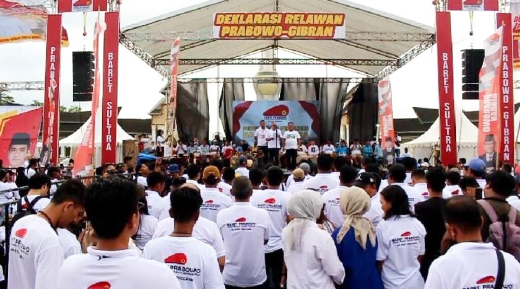 Pengukuhan pengurus Baret Prabowo Sultra.
