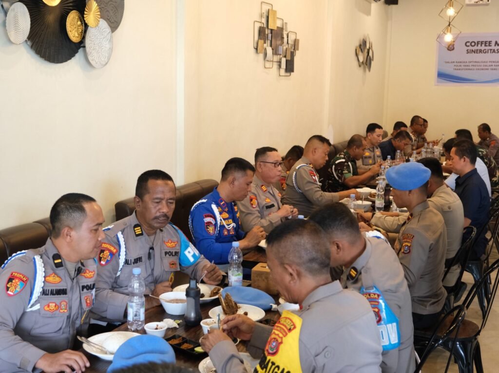 Coffee morning Bid Propam dan Denpom TNI di Kendari.