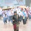 Di Bawah Guyuran Hujan, Tarian Massal 2.000 Pelajar Tetap Meriahkan Hardiknas Sultra 2024