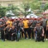 HUT ke-78 Bhayangkara, Polresta Kendari Gandeng TNI dan Insan Pers Gelar Jalan Santai Berhadiah