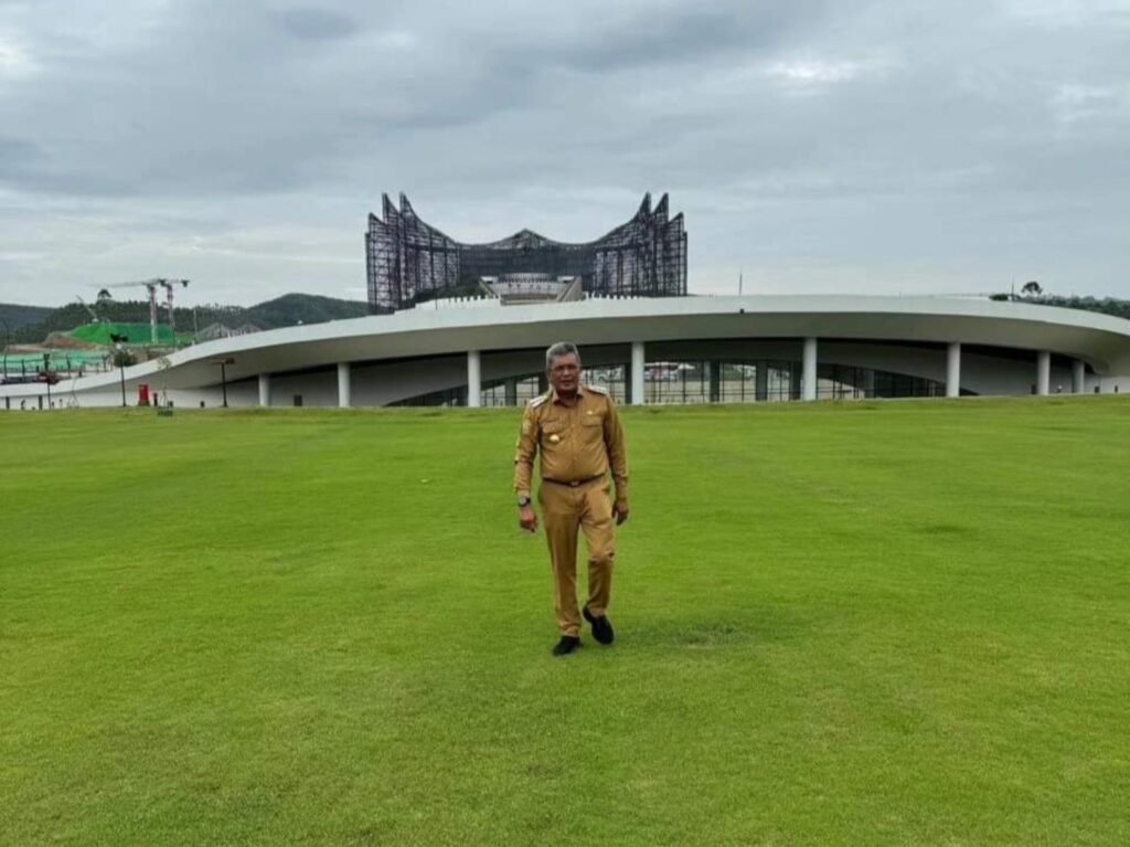 Pj. Wali Kota Kendari, Muhammad Yusup saat menghadiri undangan rapat koordinasi kepala daerah di Ibu Kota Nusantara (IKN).