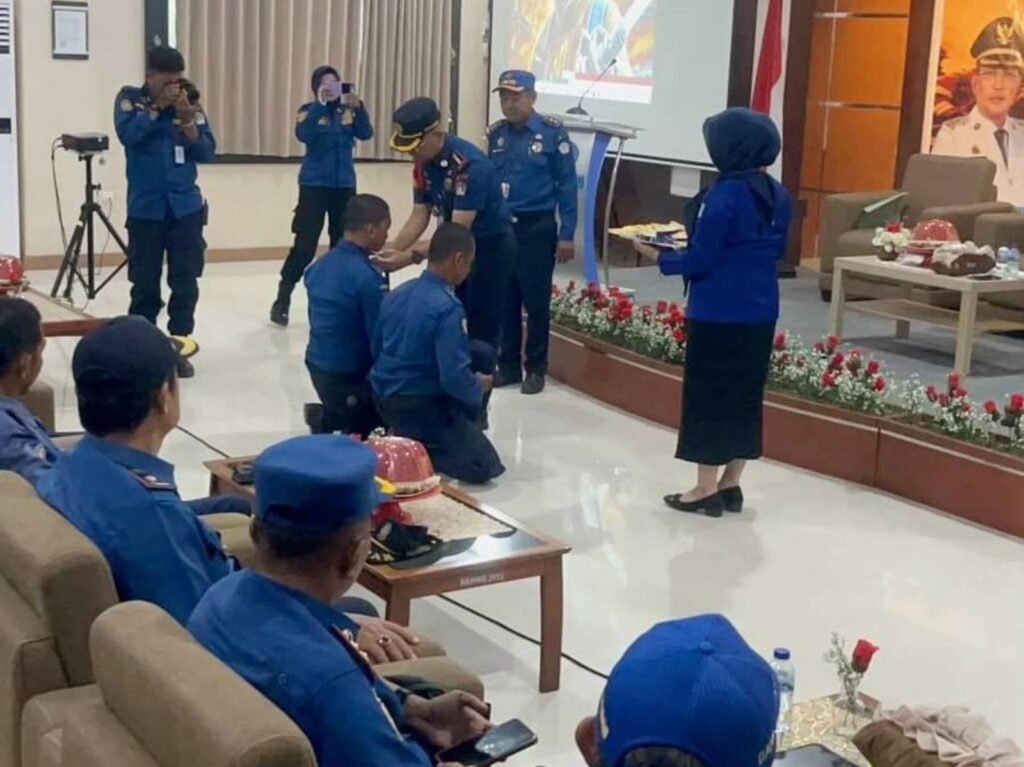 Petugas Damkar Kendari yang mengikuti diklat dari Kemendagri.