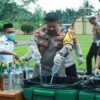 Polres Konsel Musnahkan 2.512 Botol Miras Pabrikan dan 715 Knalpot Brong