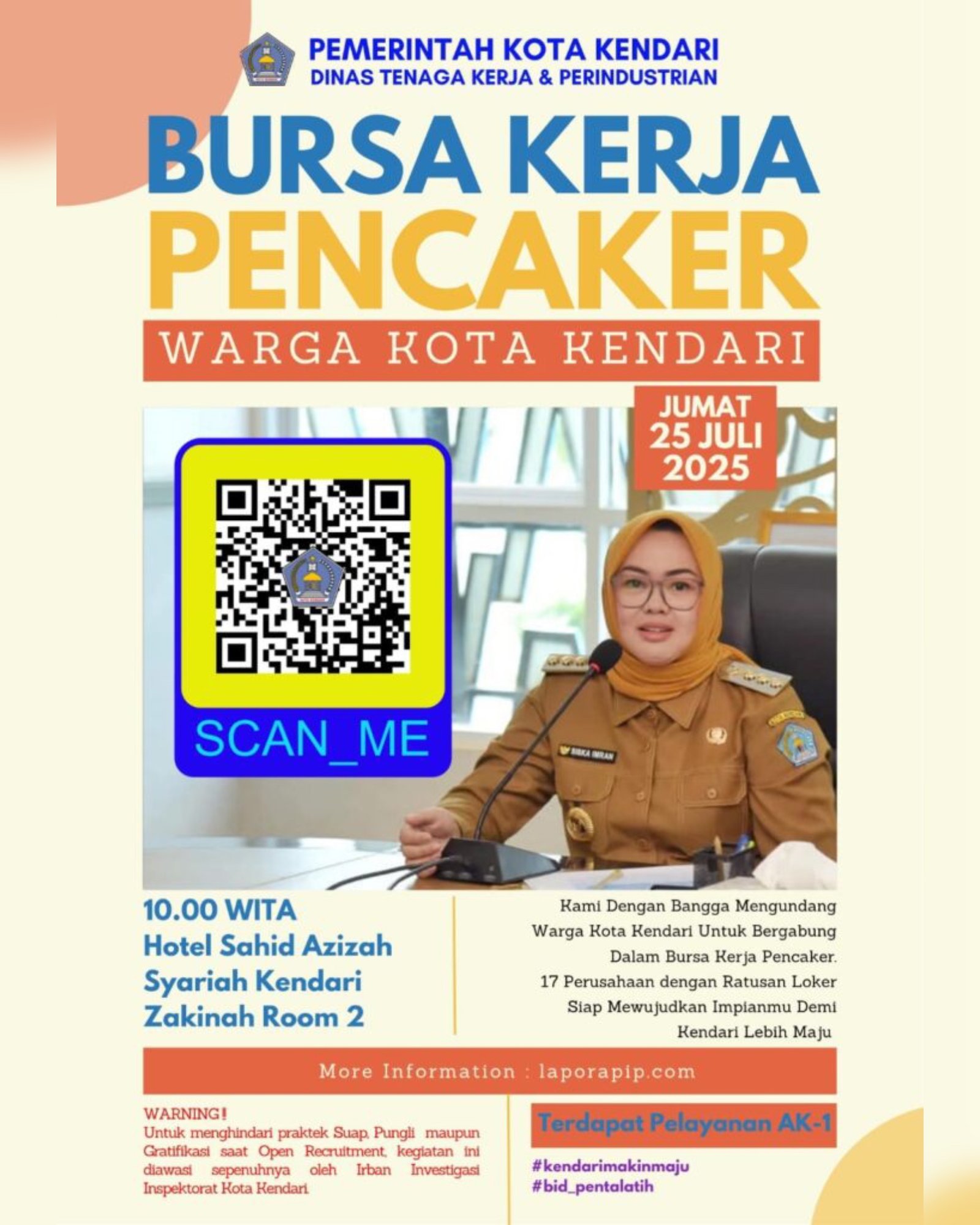 Pemkot Kendari Bakal Buka Job Fair, Ratusan Lowongan Disiapkan Pemkot Kendari Bakal Buka Job Fair, Ratusan Lowongan Disiapkan