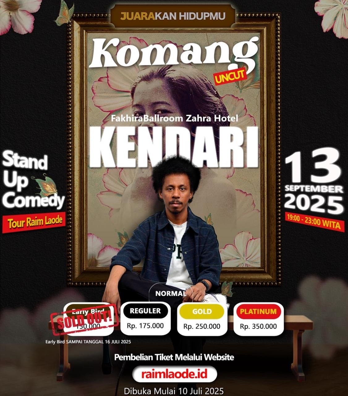 Raim Laode Bakal Hibur Penggemar di Kendari Lewat Tour “Komang Uncut” Raim Laode Bakal Hibur Penggemar di Kendari Lewat Tour “Komang Uncut”