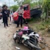 Ban Selip Diduga Jadi Penyebab Pick Up Tabrak Pemotor Wanita hingga Meninggal di Konsel