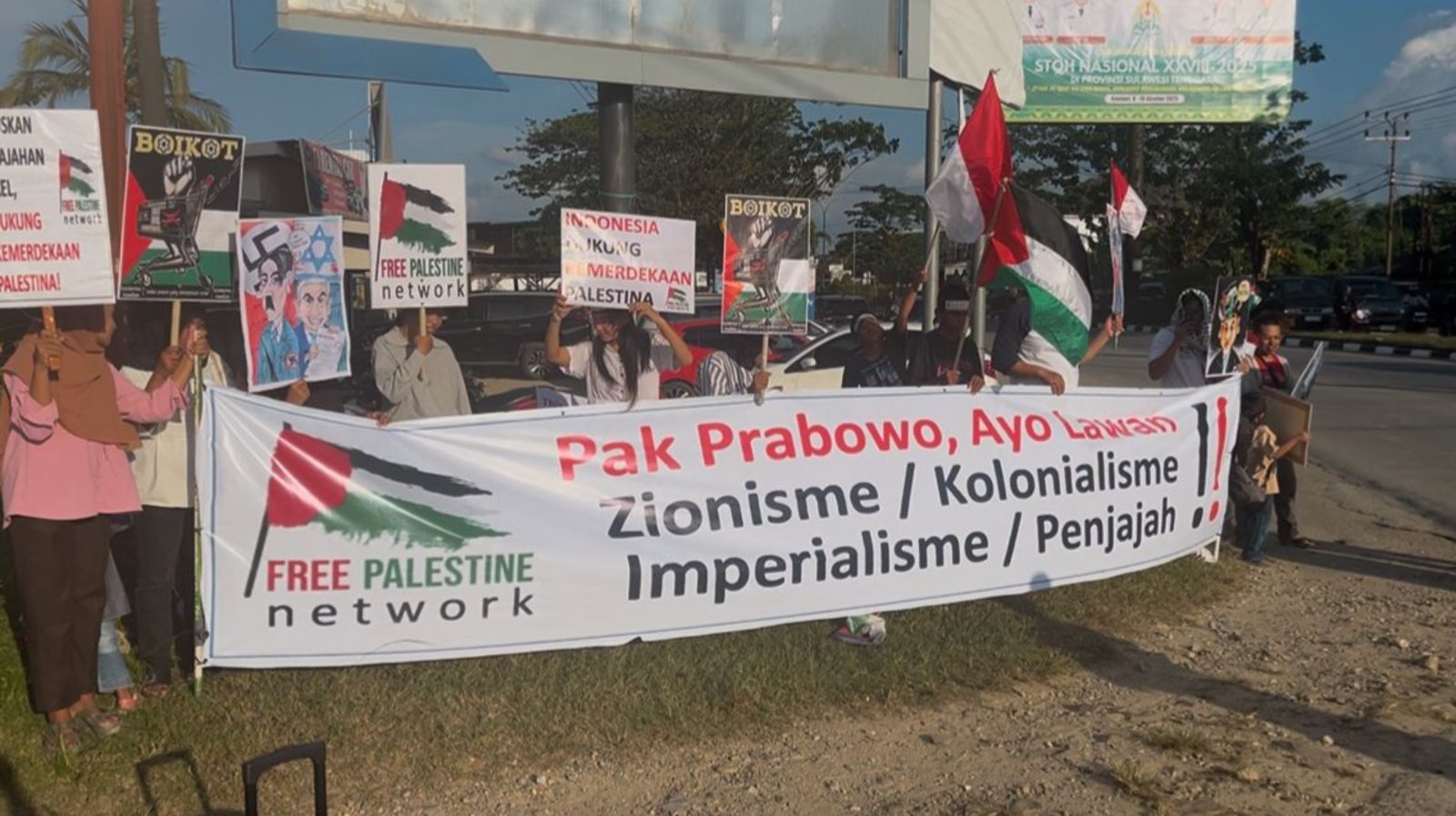 Aksi Solidaritas FPN Kendari Kembali Digelar, Gaungkan Gerakan Nyata Kemerdekaan Palestina Aksi Solidaritas FPN Kendari Kembali Digelar, Gaungkan Gerakan Nyata Kemerdekaan Palestina