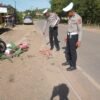 Pemotor di Konsel Alami Patah Kaki Usai Motor Ditabrak Truk yang Hendak Belok