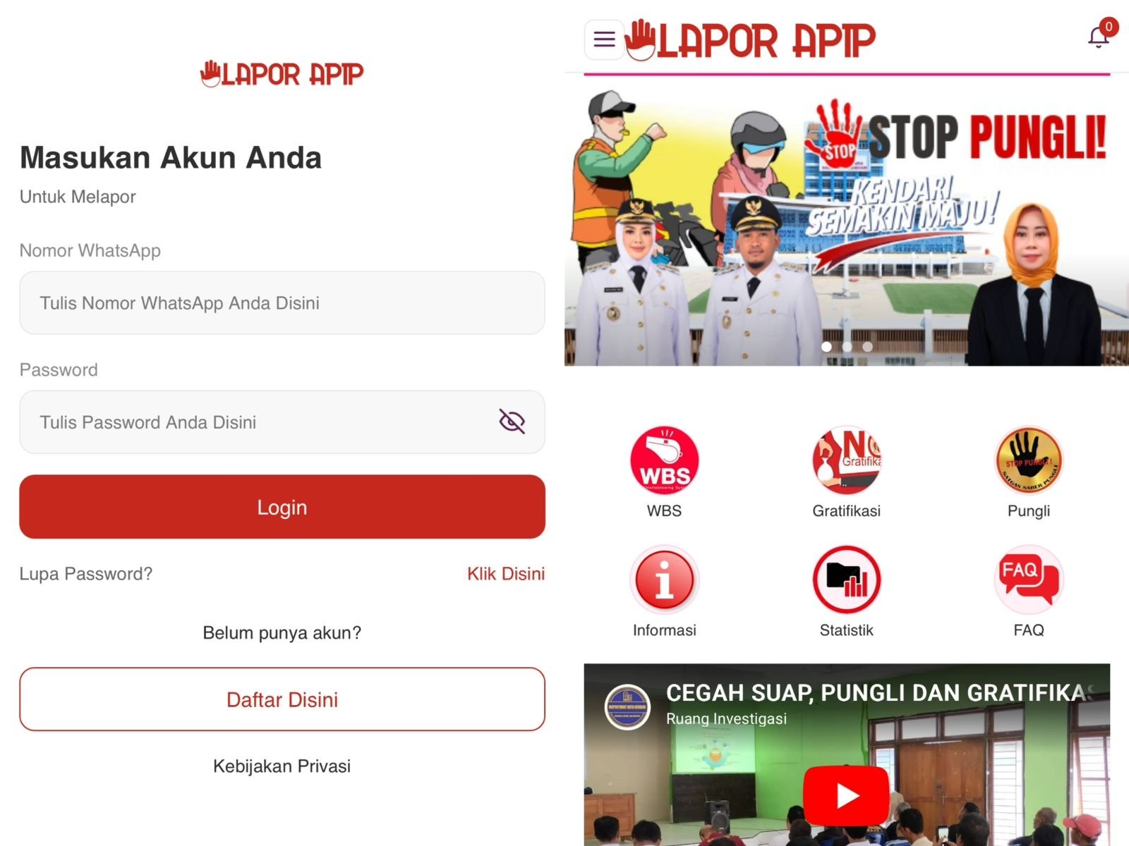 Masyarakat Kendari Bisa Adukan Praktik Korupsi Melalui Laman Lapor APIP, Begini Cara Aksesnya Masyarakat Kendari Bisa Adukan Praktik Korupsi Melalui Laman Lapor APIP, Begini Cara Aksesnya