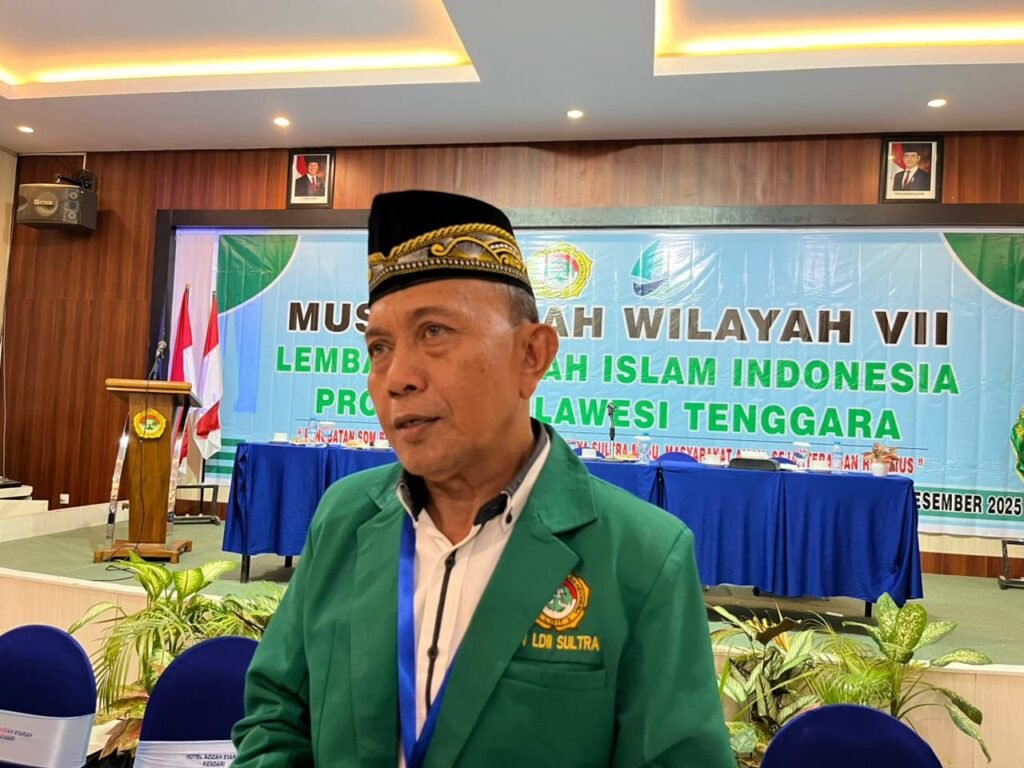 Ketua DPW Lembaga Dakwah Islam Indonesia (LDII) Sultra periode 2025 - 2030, La Ode Mane Mbeu. Foto: Kendariinfo. (20/12/2025