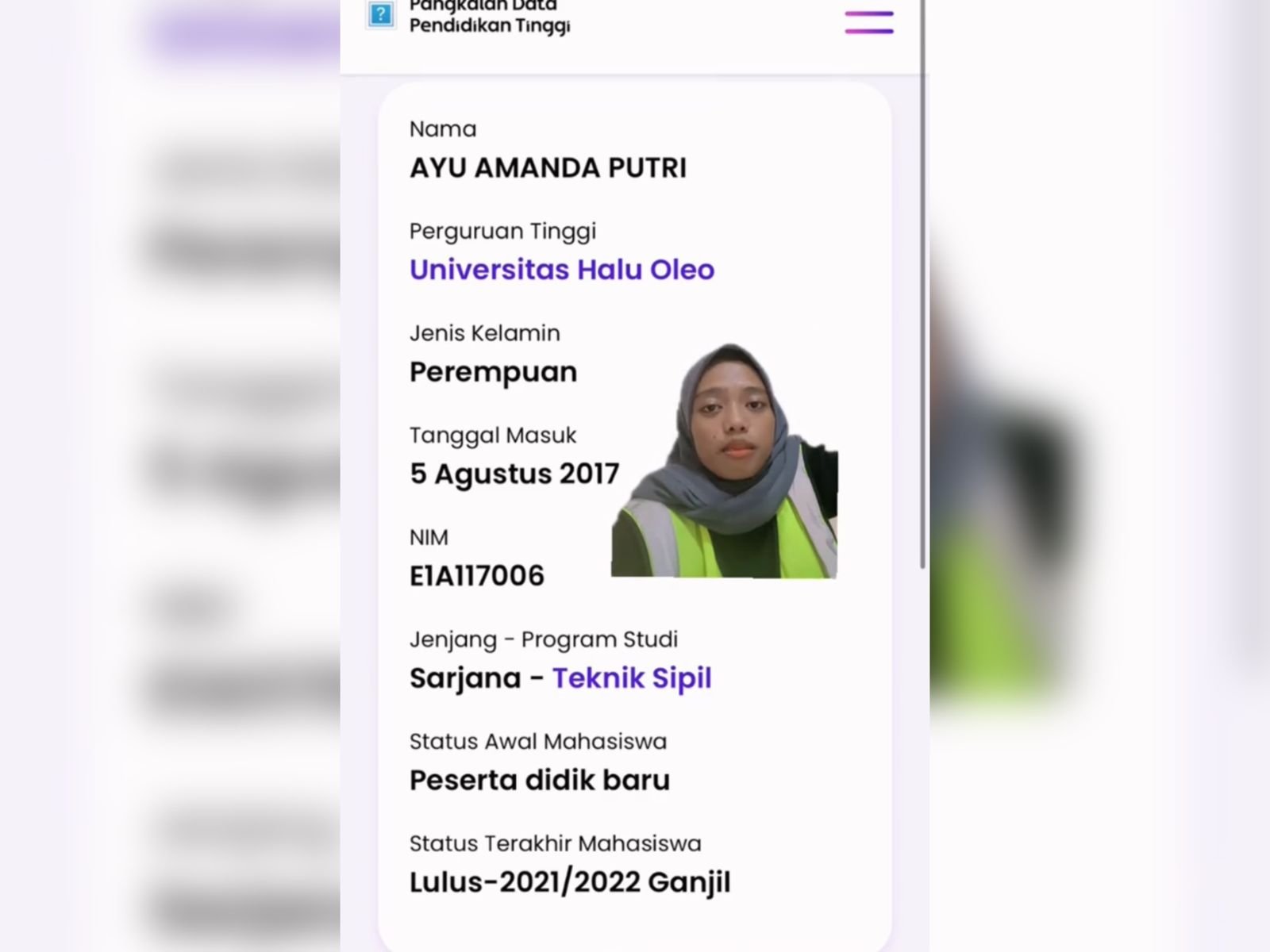 Alumnus UHO Kendari Sebut Data PDDikti Dipulihkan, Ucap Terima Kasih ke Kampus Alumnus UHO Kendari Sebut Data PDDikti Dipulihkan, Ucap Terima Kasih ke Kampus