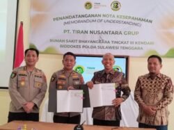 PT Tiran Nusantara Gandeng RS Bhayangkara Kendari Perkuat Layanan Kesehatan Karyawan