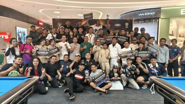 Nuriyadi, Dani, dan Lifa Jadi Juara Turnamen 8 Rumah Biliar di Kendari