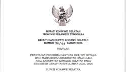 Kelulusan Beasiswa Mahasiswa Konsel Diduga Tak Profesional, IPK di Bawah Syarat Bisa Lolos