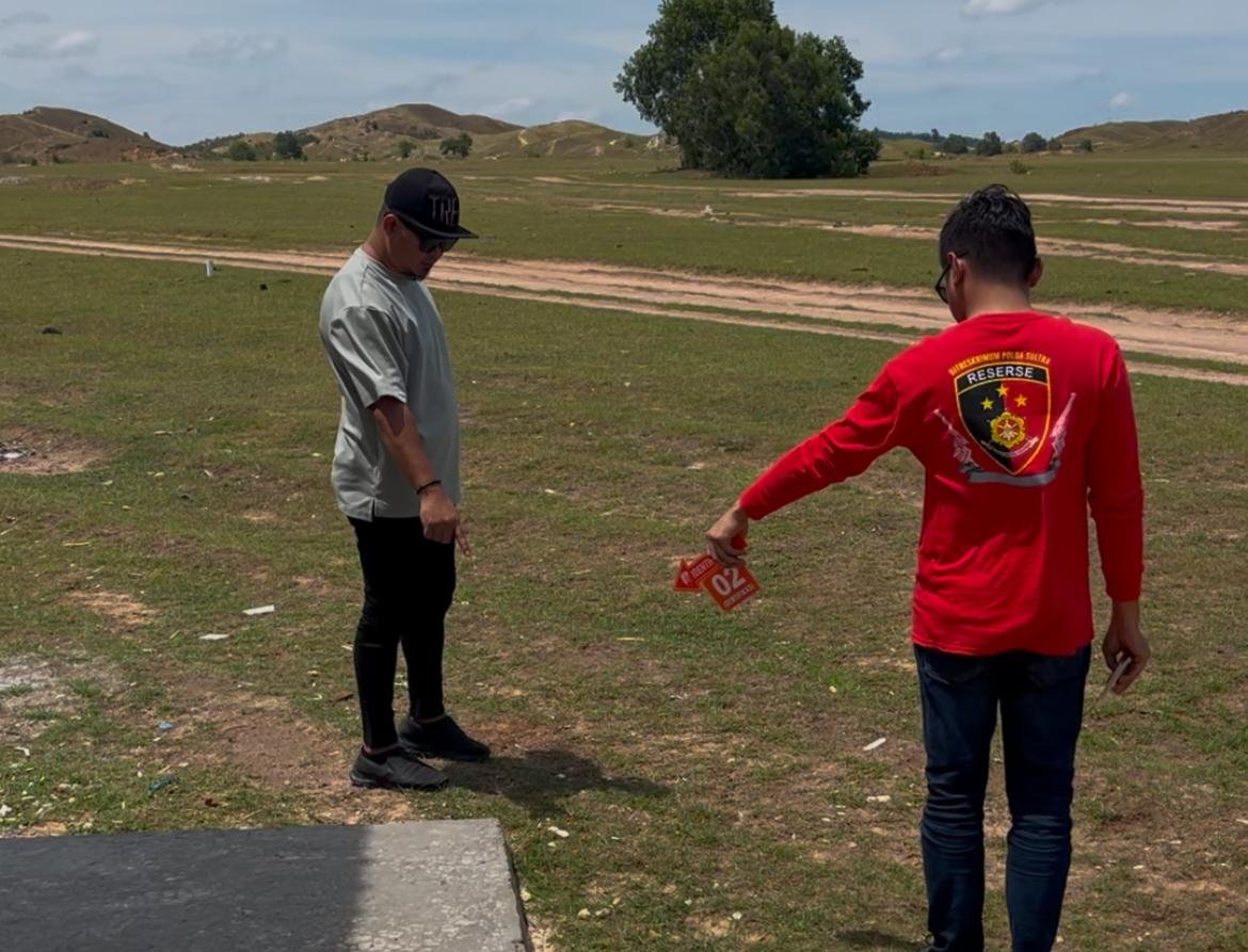 Penyidik Polda Sultra Lakukan Pengecekan Lahan Sengketa di Padang Pajjongang Bombana Penyidik Polda Sultra Lakukan Pengecekan Lahan Sengketa di Padang Pajjongang Bombana