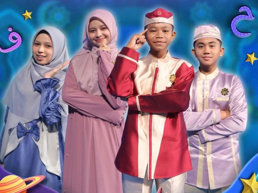 Mentor Hafiz Indonesia 2026, Humairah (kanan), Arim (dua dari kanan), Aqil (dua dari kiri), dan Ahmad (kiri).