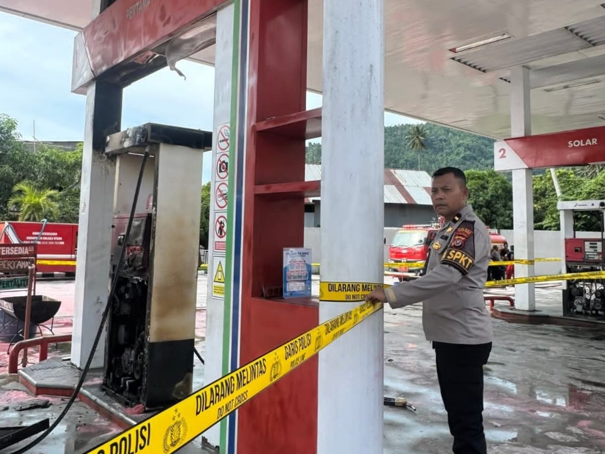 SPBU Watuliwu Kolut Terbakar, Pertamina Hentikan Operasional Sementara SPBU Watuliwu Kolut Terbakar, Pertamina Hentikan Operasional Sementara