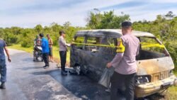 Mobil Angkutan Umum di Buteng Terbakar, Diduga Akibat Korsleting Instalasi Kabel Mesin