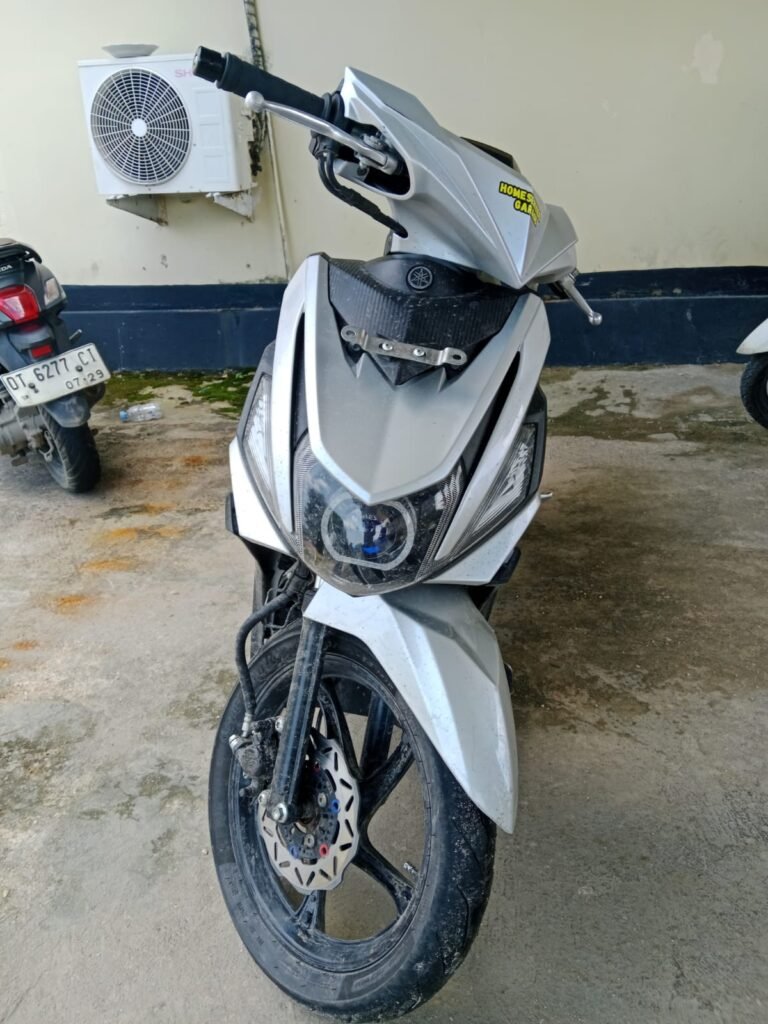 Sepeda motor Yamaha Mio M3 yang diamankan dari pelaku curanmor berinisial AS (18) di Kecamatan Poasia, Kota Kendari.