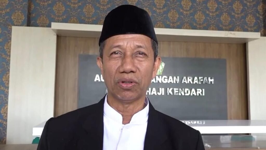 Pelaksana Tugas (Plt.) Kepala Kantor Wilayah Kementerian Haji dan Umrah Sultra, Muhammad Lalan Jaya.