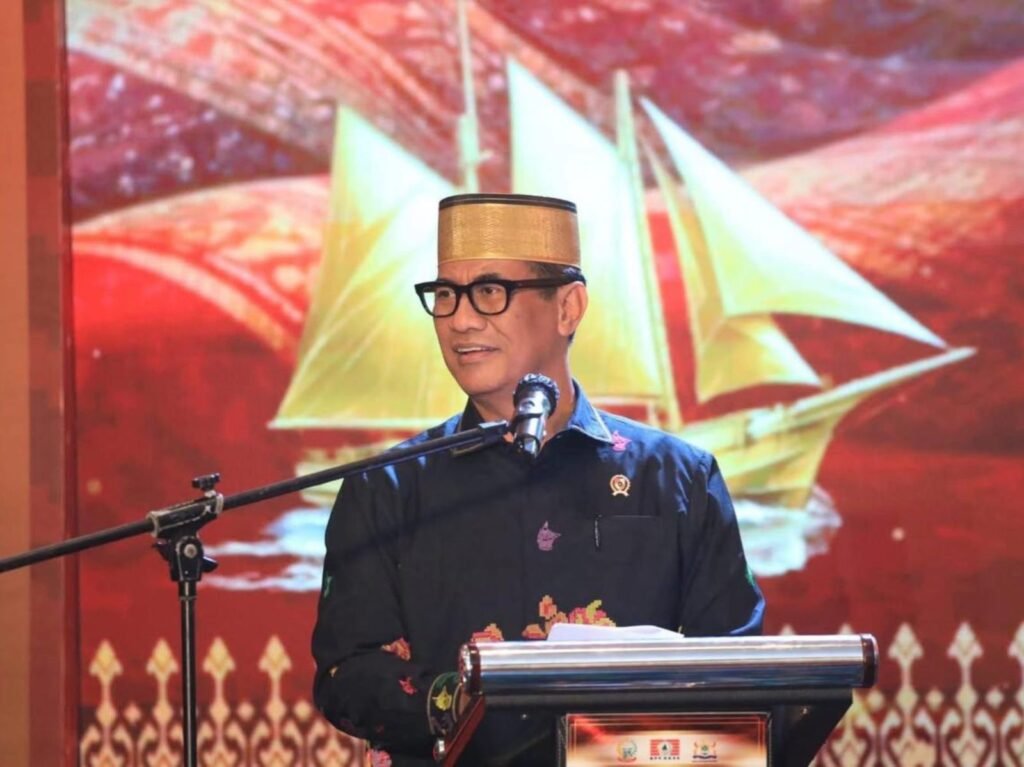 Menteri Pertanian, Andi Amran Sulaiman saat mengikuti Forum PSMB XXVI yang dilaksanakan di Makassar.