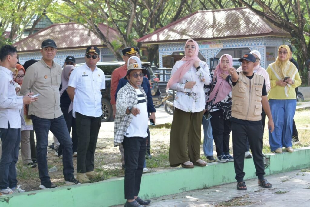 Wali Kota Kendari, Siska Karina Imran bersama jajaran Pemkot Kendari saat mengunjungi salah satu venue UCLG Aspac.