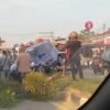 Brio Tabrak Median Jalan di Ranomeeto Konsel, Diduga Hilang Kendali saat Menyalip