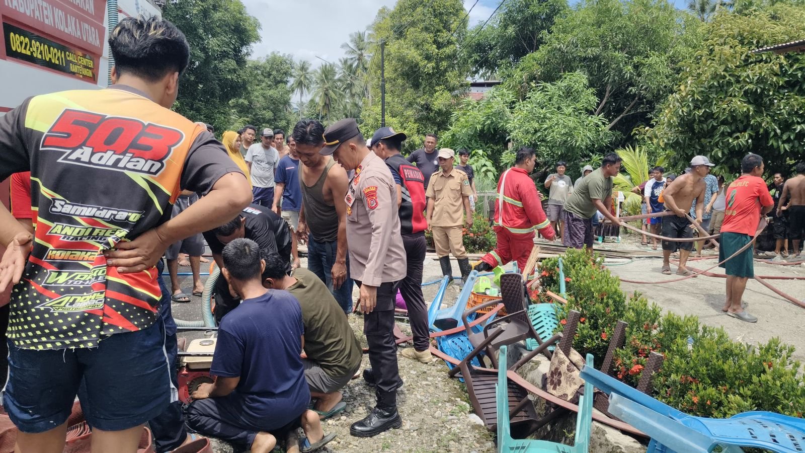 Korsleting Listrik, 2 Rumah di Kolaka Utara Terbakar Korsleting Listrik, 2 Rumah di Kolaka Utara Terbakar