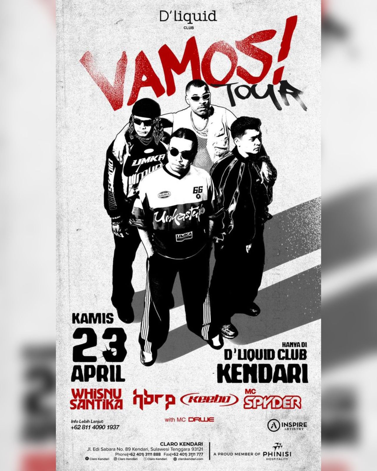 Wisnu Santika Cs Bakal Guncang D’Liquid Kendari Lewat Vamos Tour 2026 Wisnu Santika Cs Bakal Guncang D’Liquid Kendari Lewat Vamos Tour 2026