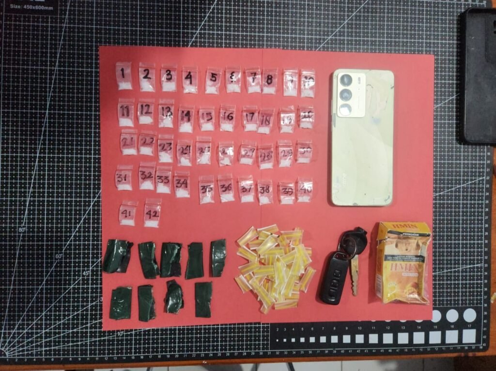 Sejumlah barang bukti yang disita oleh Kepolisian Resor (Polres) Baubau.