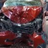 Avanza Tabrak Pohon di Baubau, Bumper Depan Mobil Ringsek