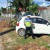 Mobil Toyota Yaris Tabrak Pagar Tembok Warga di Katobu, Muna