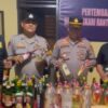 Polisi Sita 64 Botol Miras dalam Operasi Pekat di Tinanggea, Konsel