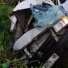 Mobil Box Tabrak Tiang Listrik di Butur, Bumper Depan Ringsek Parah