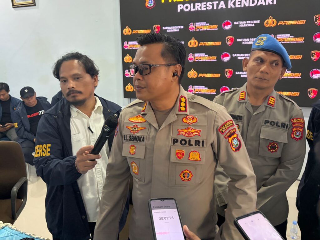 Kapolresta Kendari, Kombes Pol Edwin L. Sengka.