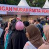 Gerakan Pangan Murah Perindo Sultra Diserbu Warga di Eks MTQ Kendari