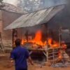 Rumah Panggung Milik Warga Butur Terbakar, Diduga Berawal dari Korsleting Listrik