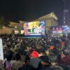 Ribuan Suporter Padati Pelataran Balai Kota Kendari, Nobar Final Piala Dunia 2026 Berlangsung Meriah
