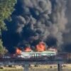 Kapal Terbakar di Topa Baubau, Api Diduga Menjalar dari Rerumputan