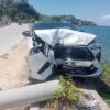 Wanita Pengemudi Mobil Hantam Tiang Listrik di Jalan Poros Kendari – Toronipa, Diduga Akibat Microsleep