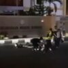 Pemotor Melaju Kencang Ditendang Polisi hingga Terjatuh di Eks MTQ Kendari, Videonya Viral