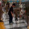Aksi Bersih-Bersih Satpol PP dan Pelaku UMKM Eks MTQ Kendari, Komitmen Jaga Kebersihan