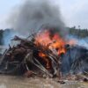 Hiu Paus 5 Ton yang Terdampar di Wakatobi Dievakuasi dengan Cara Dibakar