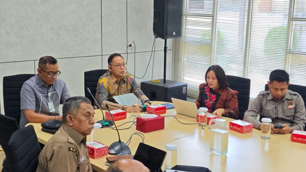 Pertemuan Koordinasi Sinergi Perlindungan Petani di Sultra yang digelar Otoritas Jasa Keuangan (OJK) Sultra di Kota Kendari.
