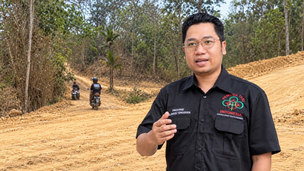 Ketua DPD Pemuda Tani Sulawesi Tenggara (Sultra), Muhammad Miradz.
