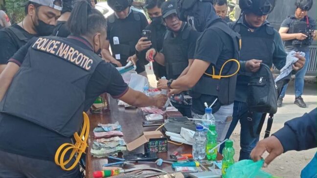Polda Sultra Gerebek 3 Lokasi Rawan Narkoba di Kampung Salo Kendari