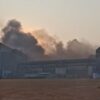 Ledakan di Smelter PT OSS Konawe, Asap Hitam Tebal Membubung Tinggi