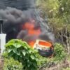 Daihatsu Sigra Hangus Terbakar di Bombana, Kabel Listrik Ikut Terdampak
