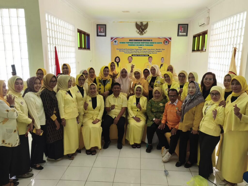 Pengurus Dewan Pimpinan Daerah (DPD) Himpunan Wanita Karya (HWK) Sulawesi Tenggara (Sultra) periode 2026 - 2031.
